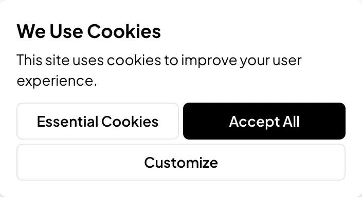 Screenshot of the Laravel Cookies Consent UI